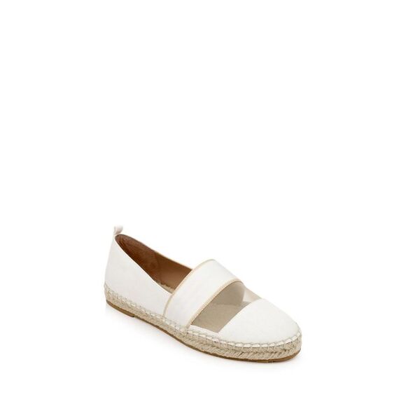 ZAC ZAC POSEN Womens Ivory Ribbon Mesh Vida Toe Slip On Espadrille Shoes 6 M - Picture 1 of 5